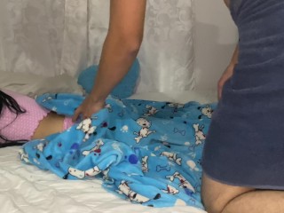 Amateur porn: buddy fucks after showering.