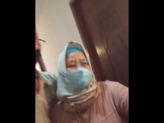 Ramadan starts; BBW MILF landlord brokers deals. Indonesian hijab housewife mediates.