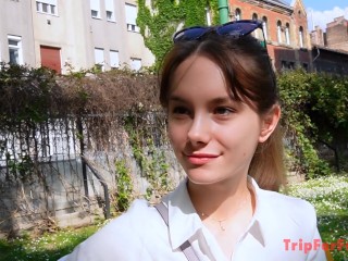 “Interracial” porn features an 18-year-old, sexually adventurous woman in an AMWF creampie scene.